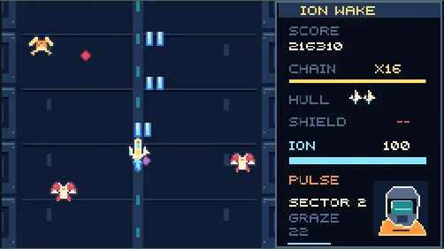 ION WAKE – Pixel Art Space Shooter screenshot