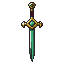 Elvish Dagger pixel art game asset