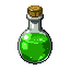Green Potion pixel art game asset