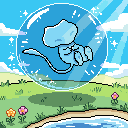 Bubble Mew Pixelart (128x128) – pixel art
