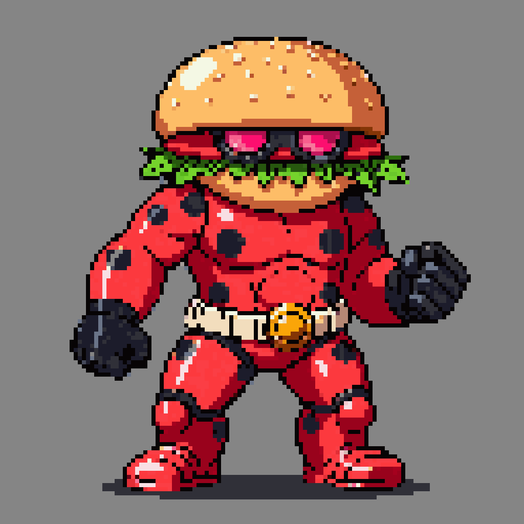 Ladyburger – pixel art