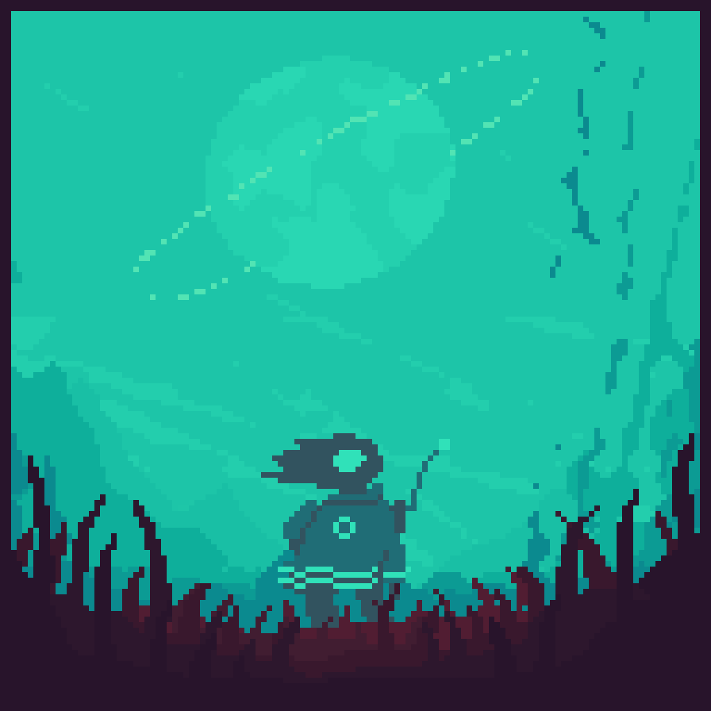 Lost Beyond Azure Dawn – pixel art
