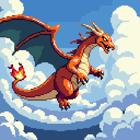 Charizard Epic Sky Scene