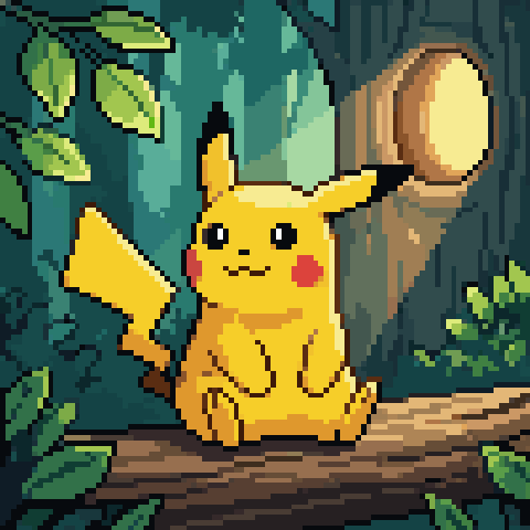 Pikachu looking around